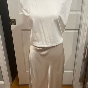 Zara Contrasting Satin Dress